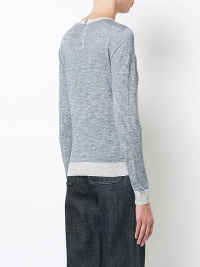 Shop Apc Contrast Ribbed Jumper