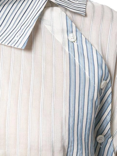 striped wrap shirt