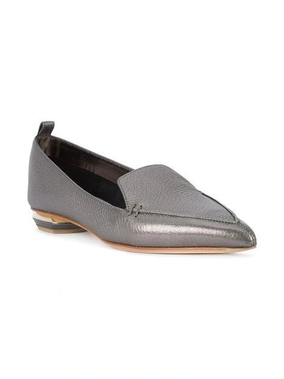 Shop Nicholas Kirkwood 18mm Beya Loafers - Metallic