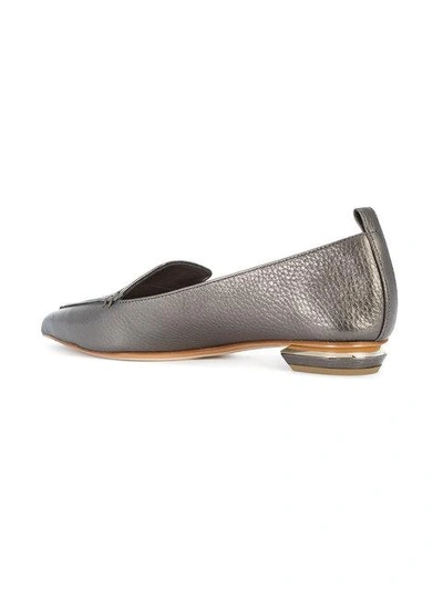 Shop Nicholas Kirkwood 18mm Beya Loafers - Metallic