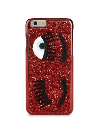 Shop Chiara Ferragni Flirt Iphone 6-6s Case In Red