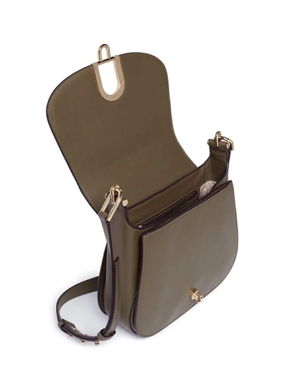 Shop Michael Kors 'delfina' Large Leather Saddle Bag