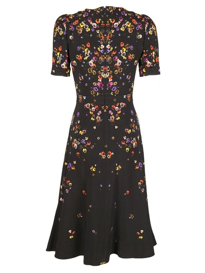 Shop Givenchy Flower Printed Dress In Nero