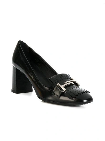 Shop Tod's Double T Fringed Pumps