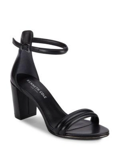 Shop Kenneth Cole Lex Leather Sandals In Black