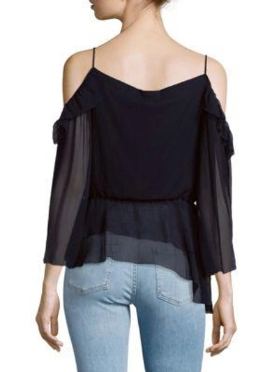 Shop Rachel Zoe Cinderella Silk Top In Ecru