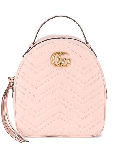 Shop Gucci Gg Marmont Quilted Backpack