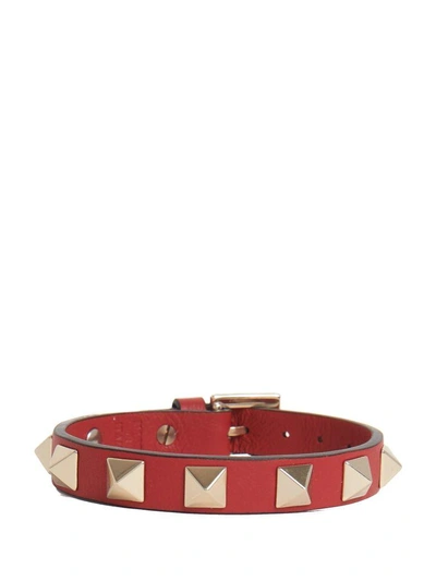 Shop Valentino Garavani Bracelet In Red