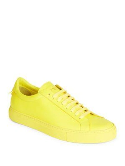 Shop Givenchy Urban Street Lace-up Sneakers In Yellow
