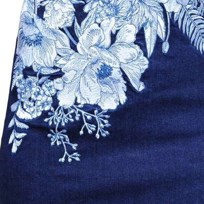 My Pair Of Jeans Women's White / Blue White Fern Miniskirt