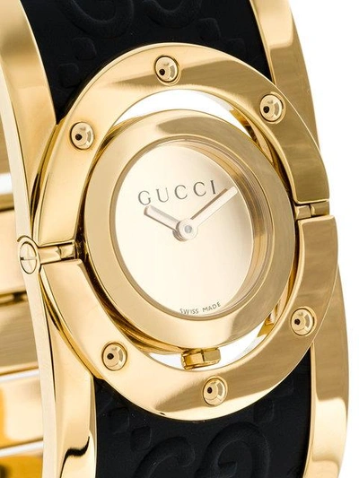 Shop Gucci Twirl Watch In Metallic