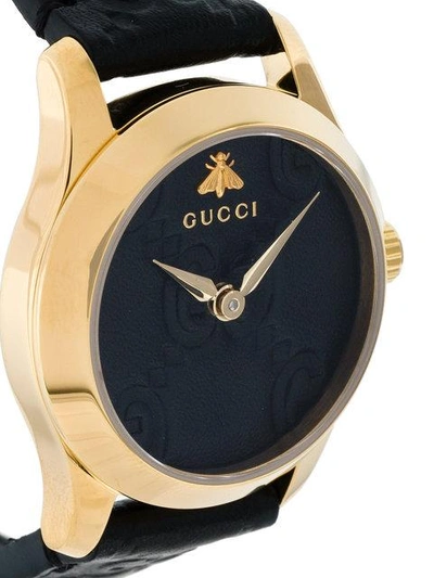 Shop Gucci G-timeless Watch - Black