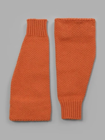 Shop Raf Simons Men's Orange Americano Striped Sleeves