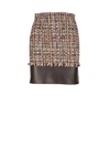 Alexander Mcqueen Multicolored Tweed Mini Skirt