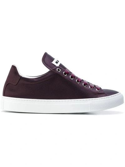 Shop Jil Sander Lace Up Trainers - Pink