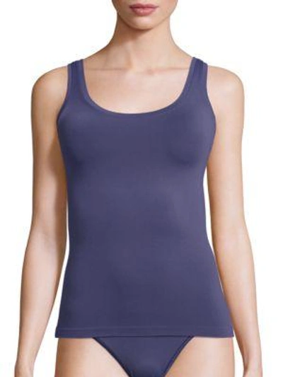 Shop Hanro Touch Feeling Tank Top In Cosy Blue
