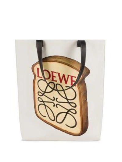 Shop Loewe Toasted Bread Tote In Off White