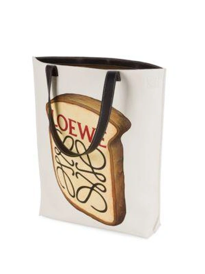 Shop Loewe Toasted Bread Tote In Off White