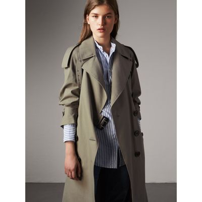 burberry coat green