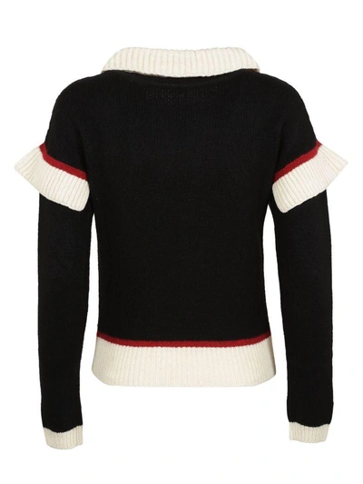 Shop Philosophy Di Lorenzo Serafini Cherry Embroidered Sweater In Black