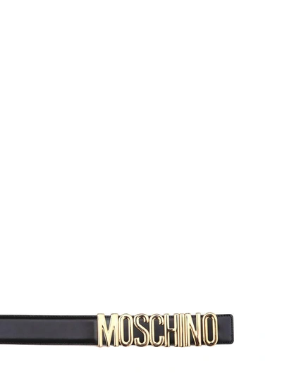 Moschino - Leather Belt In Black