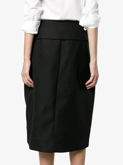 Shop Jacquemus La Jupe Porte Feuille Skirt In Black