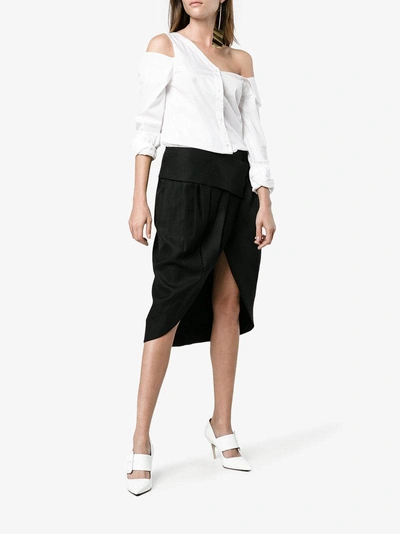 Shop Jacquemus La Jupe Porte Feuille Skirt In Black