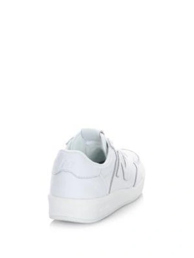 Shop New Balance 300 Perforated Microfiber Sneakers In White