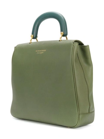 Burberry The Large Dk88 Top Handle Bag In Moss Green | ModeSens