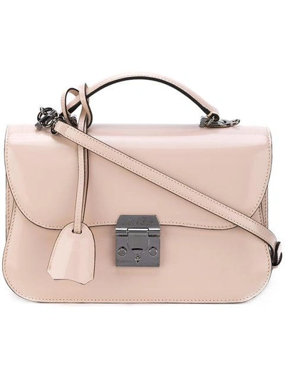 Shop Mark Cross Satchel Handbag In Pink