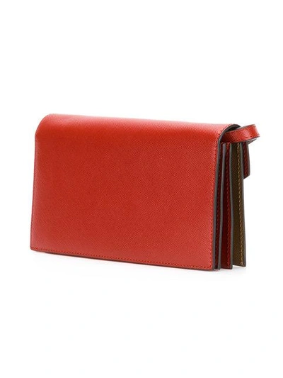 Shop Marni Trunk Side Gusset Wallet - Red