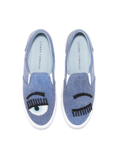 Shop Chiara Ferragni Slipon In Jeans