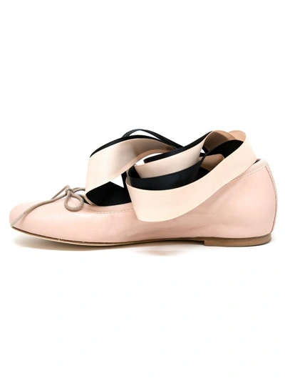 Shop Chiara Ferragni Ballerina In Nude