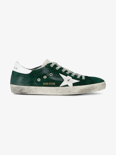 Shop Golden Goose Deluxe Brand Forest Green Superstar Sneakers