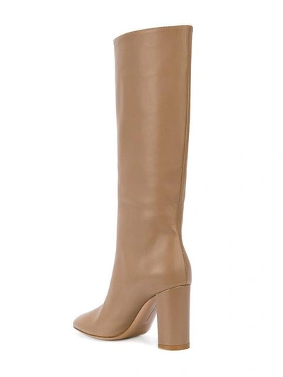 Shop Gianvito Rossi Knee High Boots - Neutrals