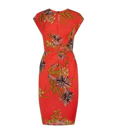 Shop Whistles Cactus Print Bodycon Dress In Orange