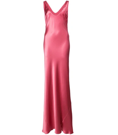 Shop Galvan Pink Bias Slip Dress