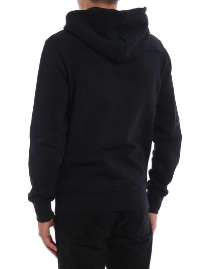 Shop Alexander Mcqueen Embroidered Hooded Sweatshirt In Black