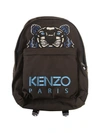 KENZO TIGER EMBROIDERED NYLON CANVAS BACKPACK,5SF300 F20 51