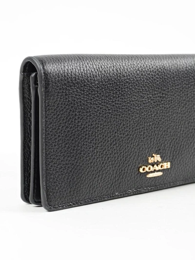 Shop Coach Slim Wallet In Li-black