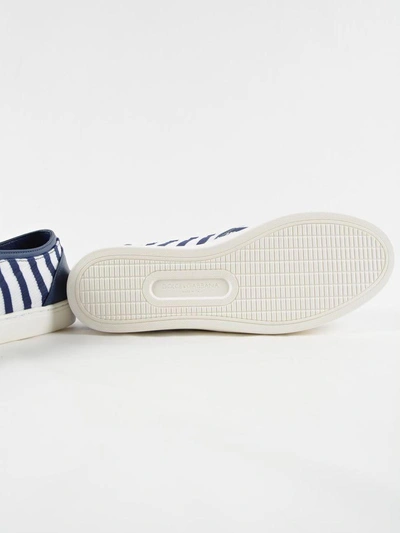 Shop Dolce & Gabbana Sneaker Rete In Bianco-blu