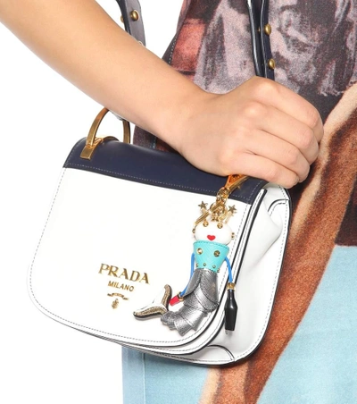 Shop Prada Leather Mermaid Bag Charm