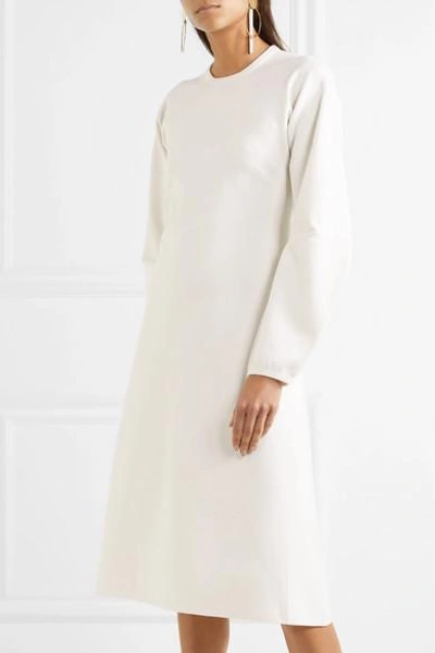 Shop Tibi Zip-detailed Wool-blend Dress
