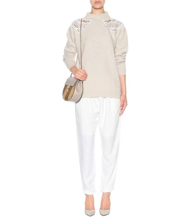 Shop Chloé Wool And Cashmere Sweater In Beige