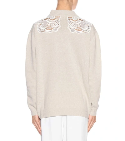 Shop Chloé Wool And Cashmere Sweater In Beige