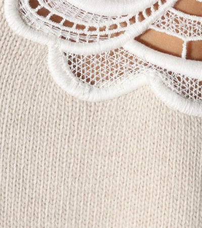 Shop Chloé Wool And Cashmere Sweater In Beige