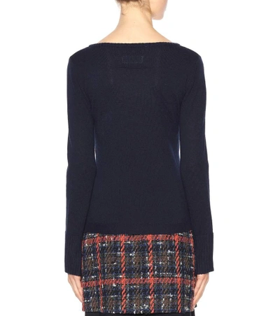 Shop 81 Hours Cabin Cashmere Sweater In Blue