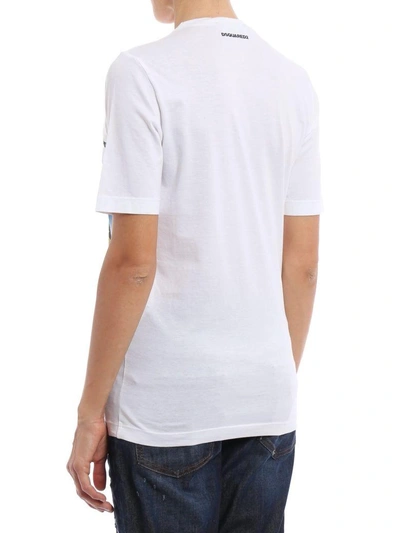 Shop Dsquared2 Fight The Good Fight T-shirt In White