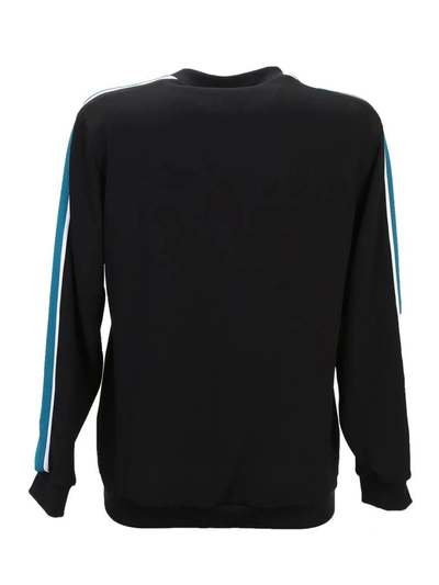 Shop Kenzo Black Crepe Sweatshirt With Tiger