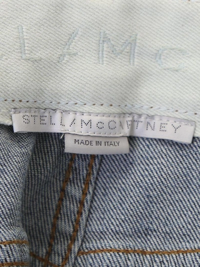 Shop Stella Mccartney Boyfriend Skinny Patchwork Denim Jeans In Blue
